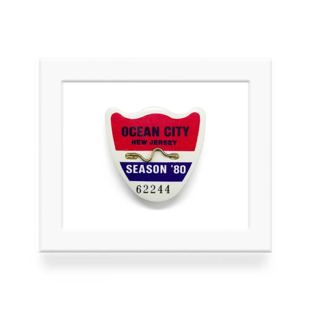 Ocean City (1980) NJ Beach Badge Print by CRC — c r c Ocean City (1980) NJ Beach Badge Print by CRC — c r c